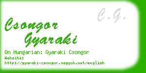 csongor gyaraki business card